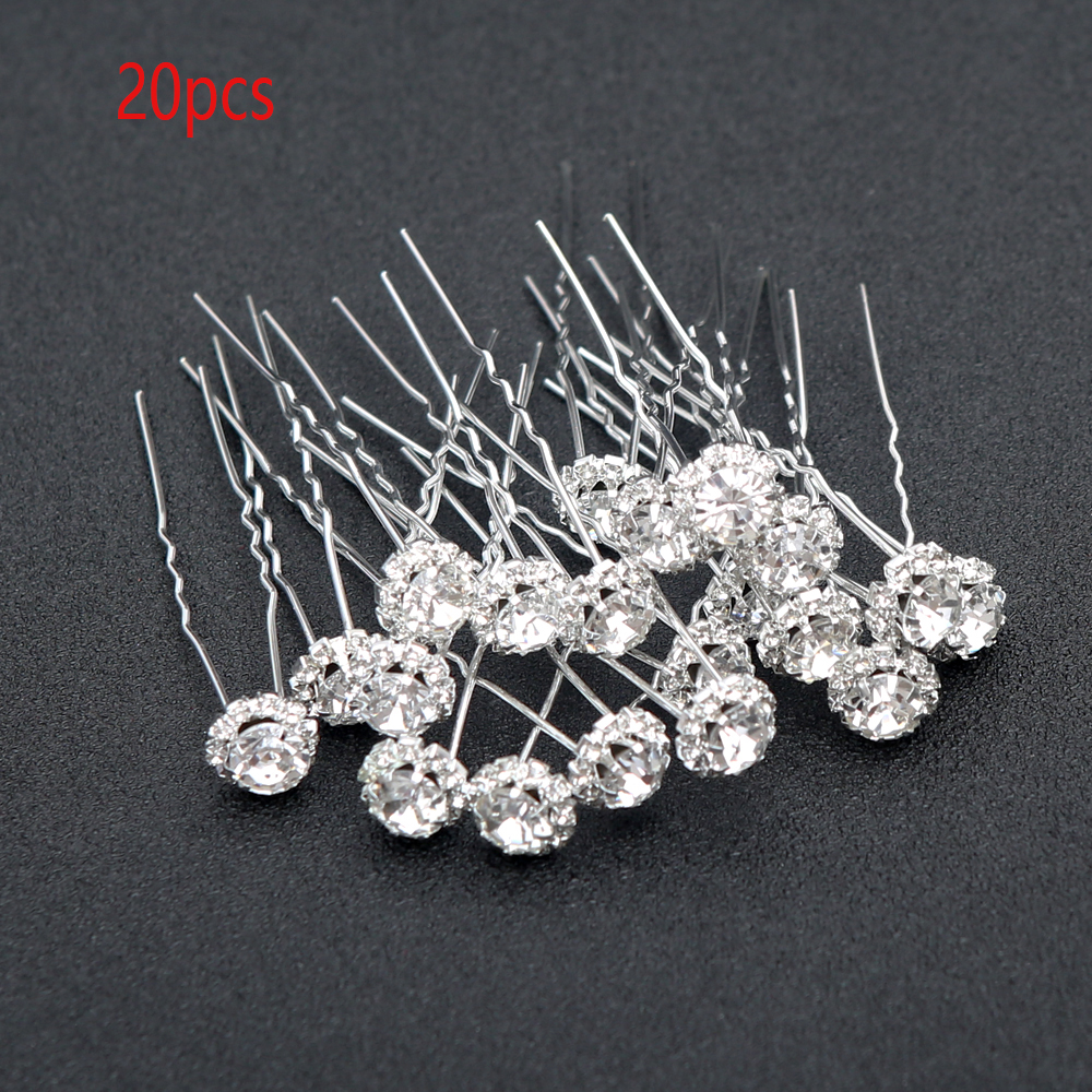 Supply Florist - 20pcs Bridal Pear U-shaped Hair Comb