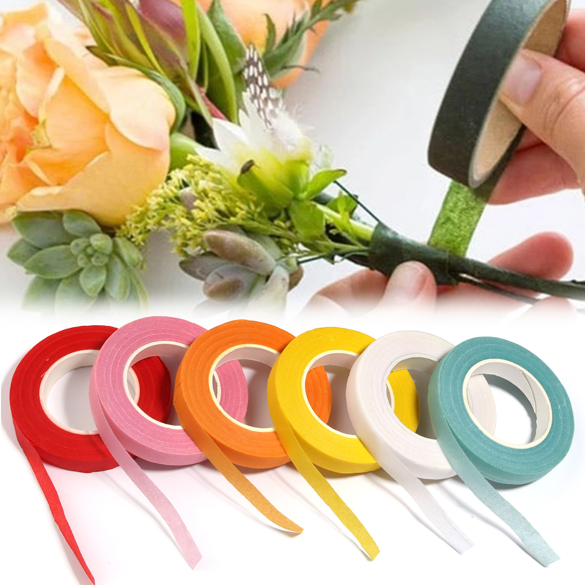Floral Tape Green - 30 Yard 12MM Floral Stem Tape