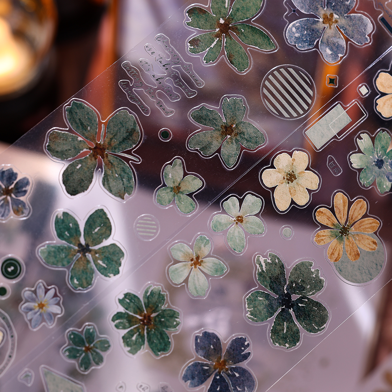 Floral Tape Green - XiaoBaiJia Studio Vintage Yellow Green Little