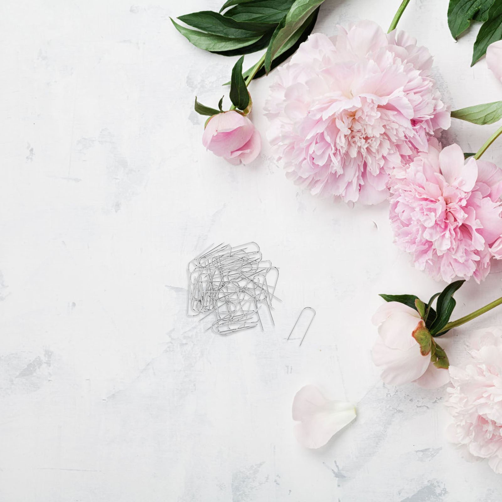 Flower Frog Pin - 50Pcs U Shaped Pins Stainless Steel