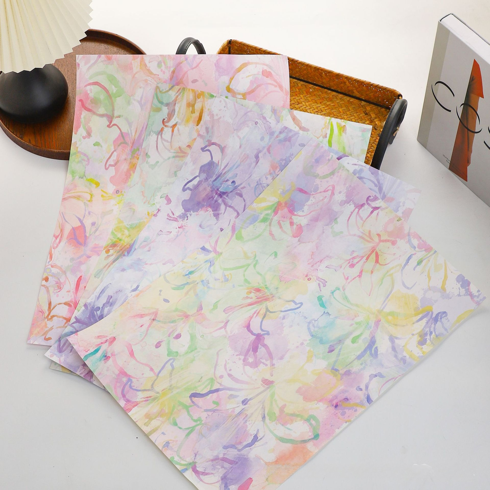 Colorful Romantic Oil Painting - Flower Wrap Kraft ulasan dan harga
