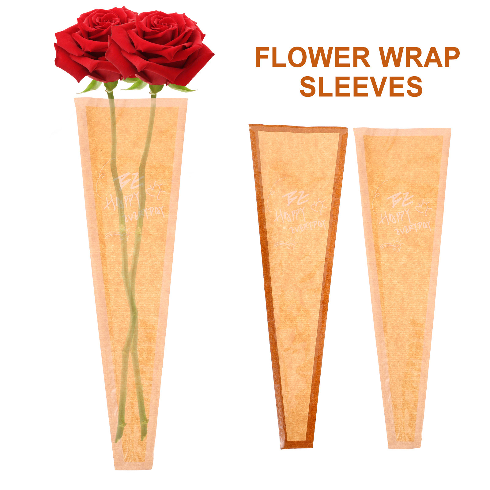 60Pcs Sturdy Kraft Paper Singl - Flower Wrap Kraft ulasan dan harga