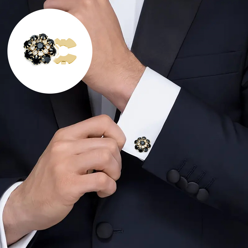 Shirt Button Box Rhinestone Bu - Flower Frog Pin ulasan dan harga