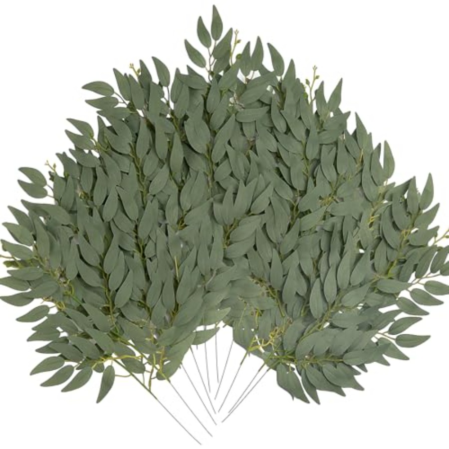 36pcs Artificial Italian Ruscu - Ruscus Stem Faux ulasan dan harga