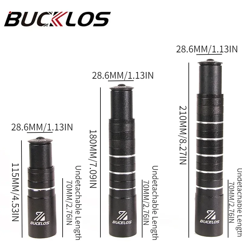 BUCKLOS Bicycle Fork Stem Rise - Stem Extender Tube ulasan dan harga