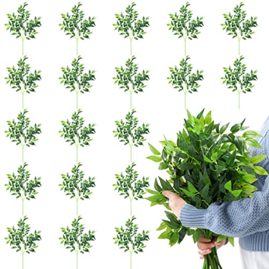 Pcs Artificial Italian Ruscus  - Ruscus Stem Faux ulasan dan harga