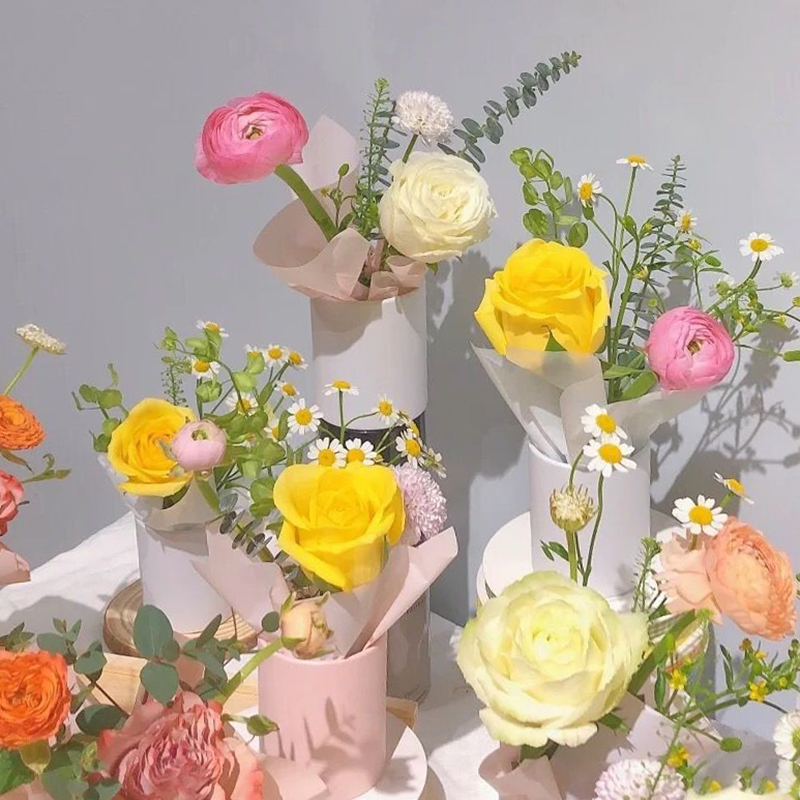 4pcs Mini Round Flower Box Gif - Florist Supply House ulasan dan harga
