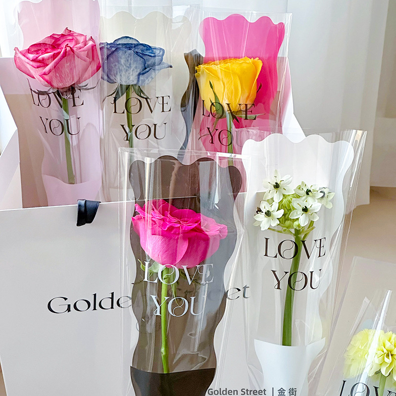 50pcs Mermaid Wavy Pattern Flo - Flower Wrap Kraft ulasan dan harga