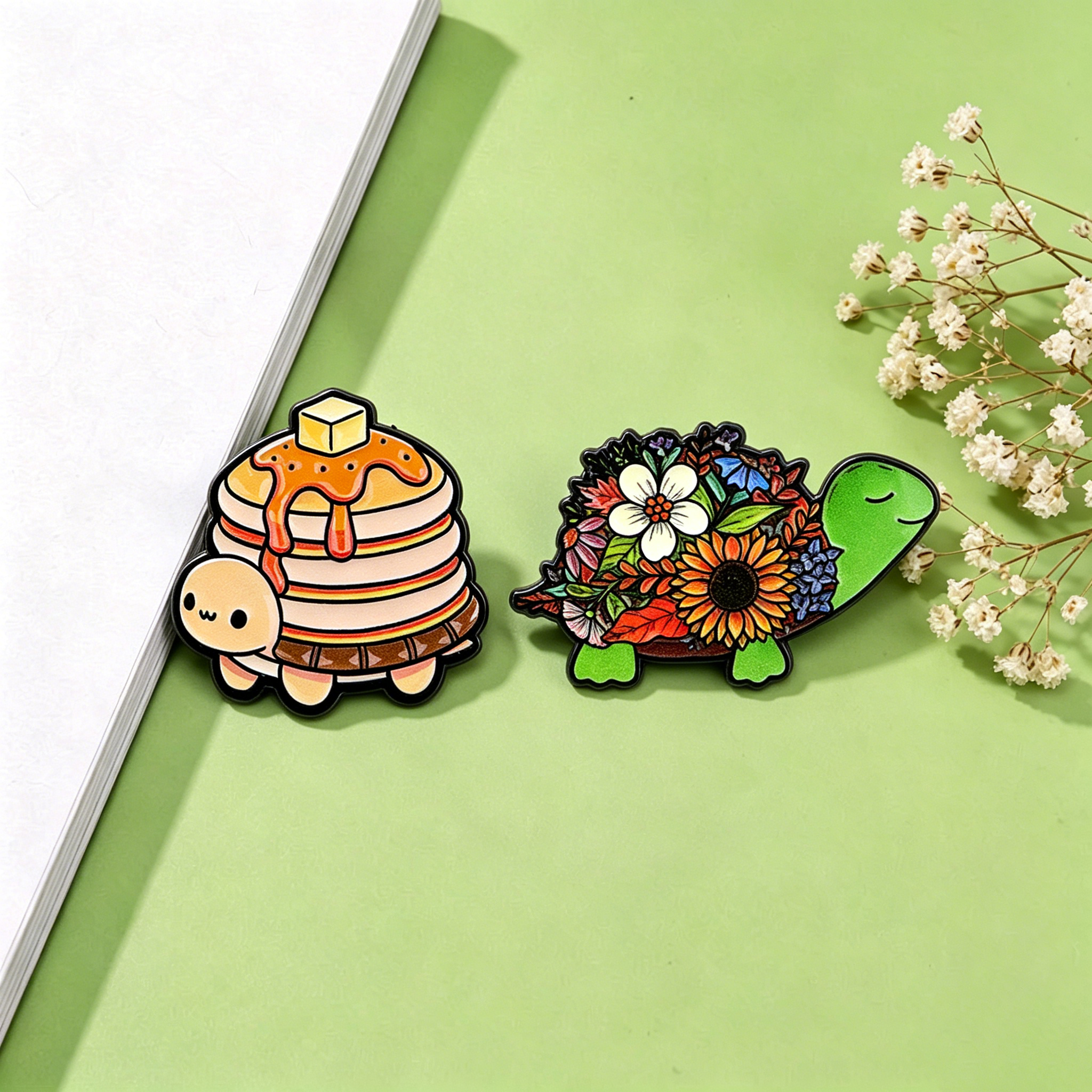 Pancake & Flower Turtle Enamel - Supply Florist ulasan dan harga