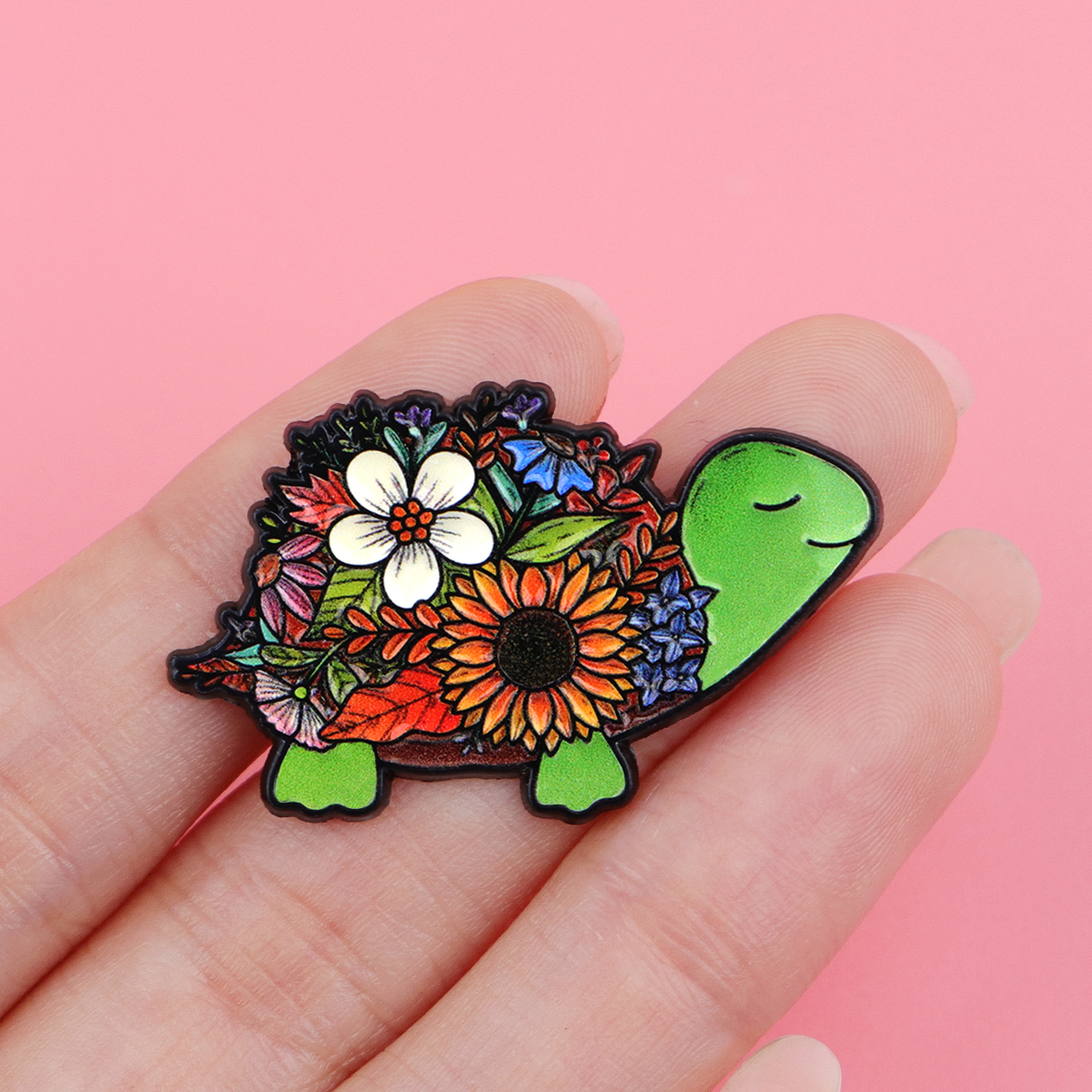 Pancake & Flower Turtle Enamel - Supply Florist ulasan dan harga