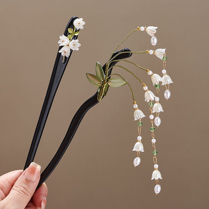 Wooden Flower Hairpin Vintage  - Supply Florist ulasan dan harga