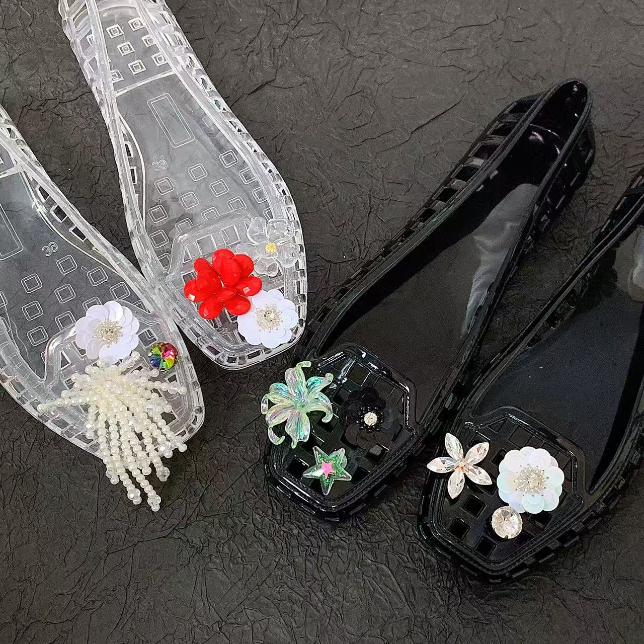 Jelly Crystal Shoes for Women, - Supply Florist ulasan dan harga