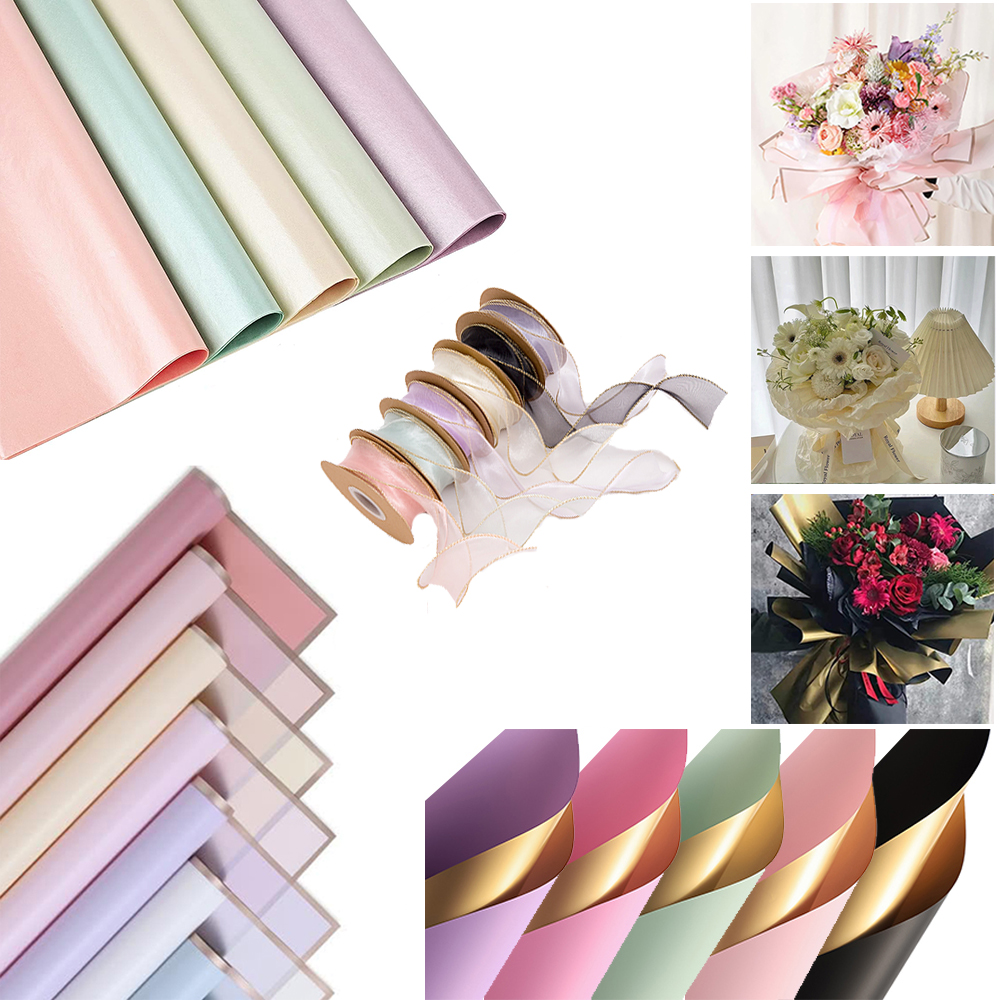 Colors Bouquet Gold Edge Doubl - Florist Supply House ulasan dan harga