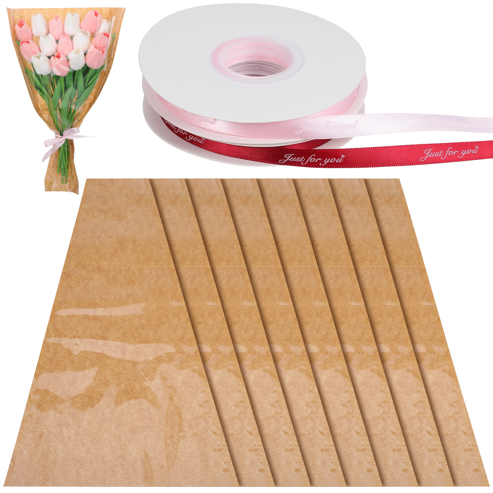 1Set Kraft Paper Flower Bags C - Flower Wrap Kraft ulasan dan harga