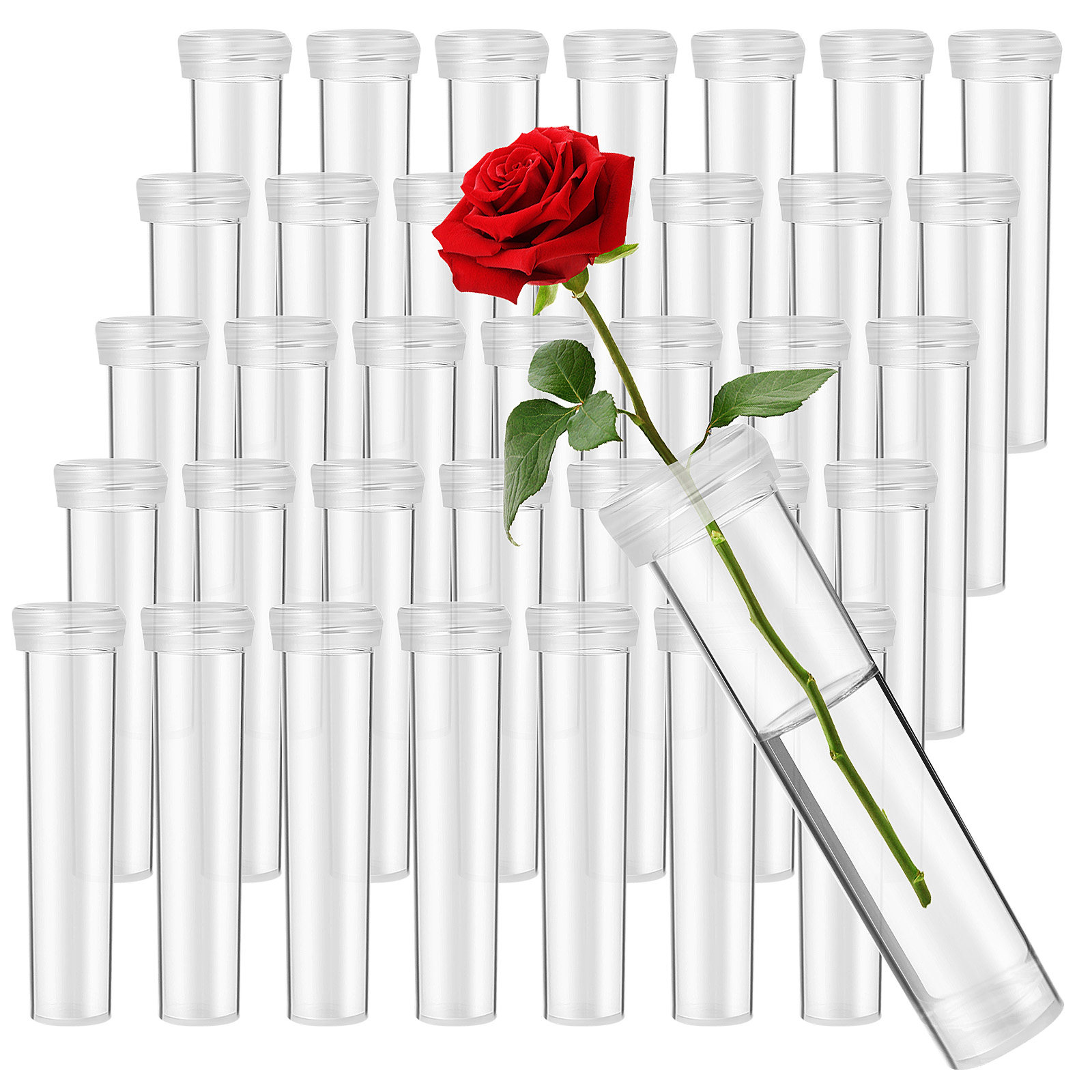 100Pcs Flower Water Tubes Leak - Stem Extender Tube ulasan dan harga