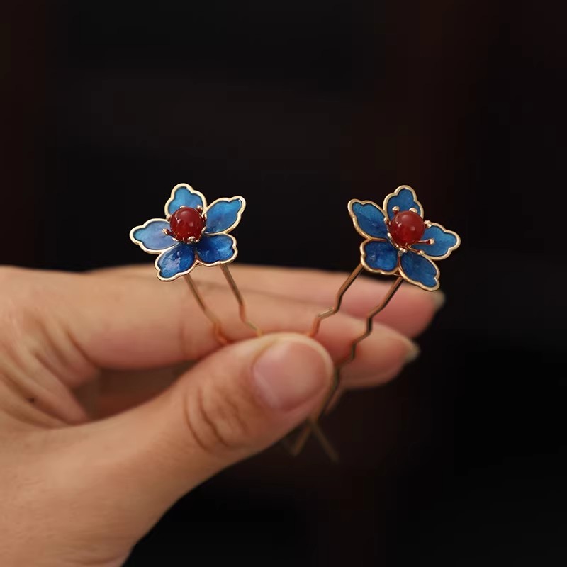 Blue Flower Ancient-Style Hanf - Supply Florist ulasan dan harga