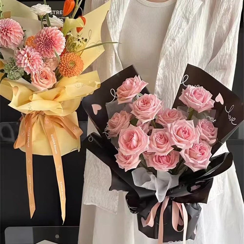 20 Sheets Multicolor Flower Wr - Flower Wrap Kraft ulasan dan harga