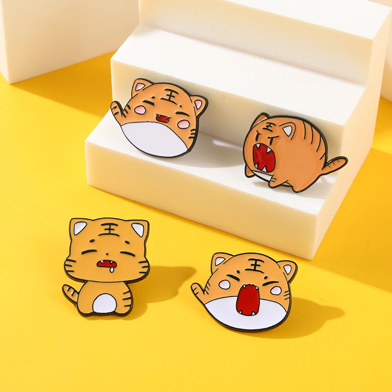 4-5PCS/SET Animal Enamel Pin B - Flower Frog Pin ulasan dan harga