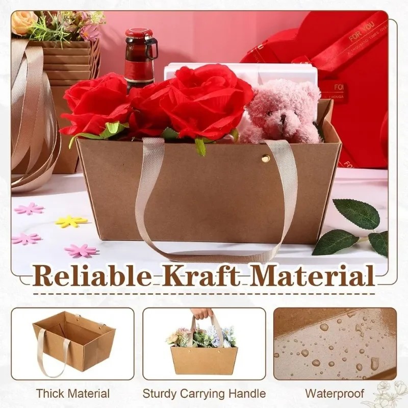 1-10PCS Water Resistant Kraft  - Flower Wrap Kraft ulasan dan harga