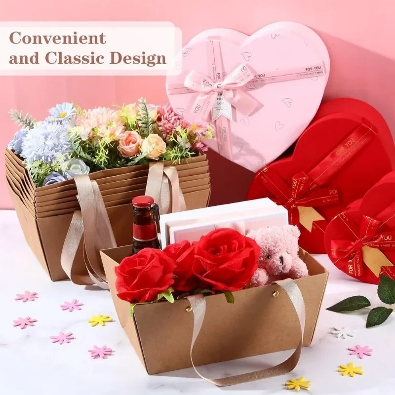 1-10PCS Water Resistant Kraft  - Flower Wrap Kraft ulasan dan harga