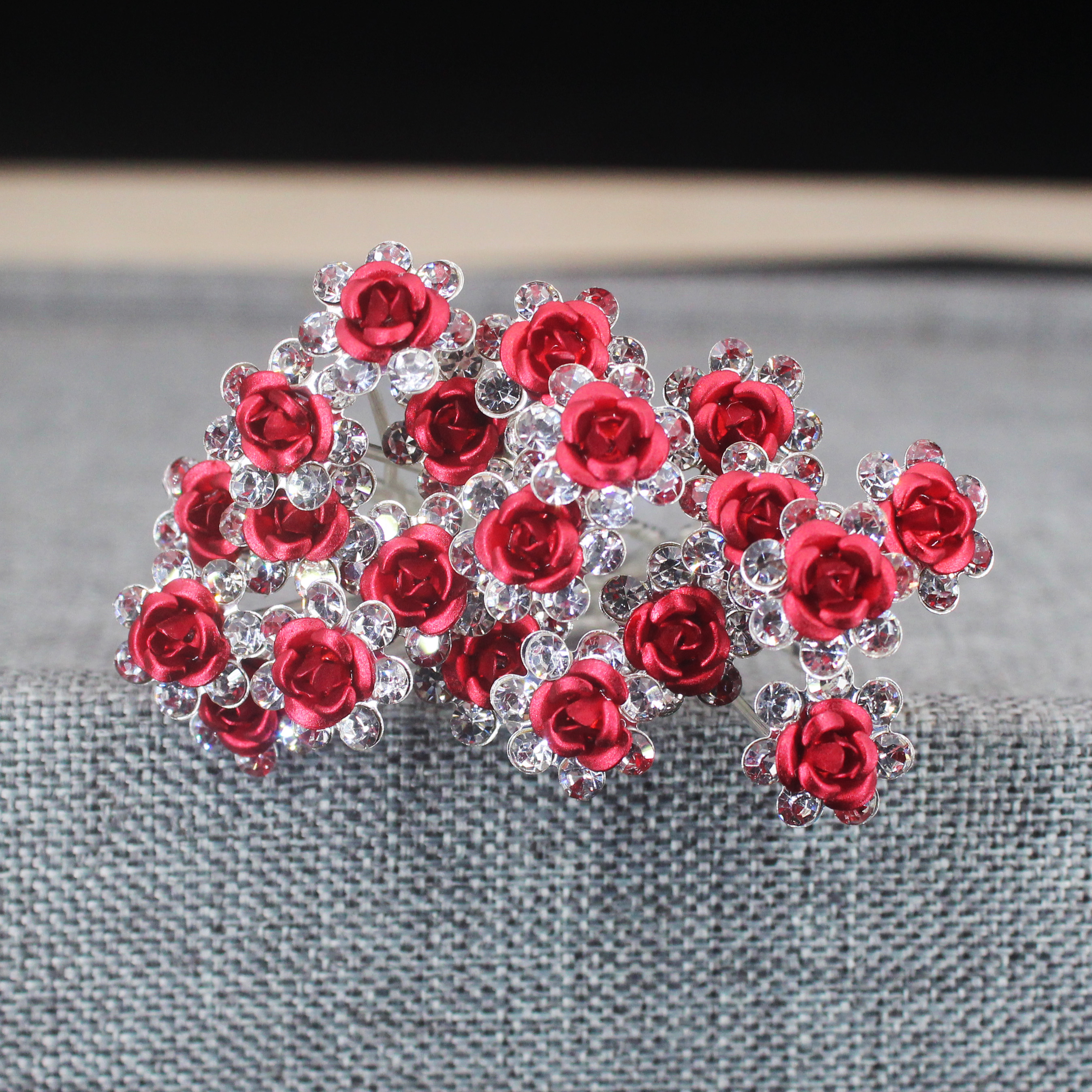 20PCS Rose Flower Rhinestone H - Supply Florist ulasan dan harga