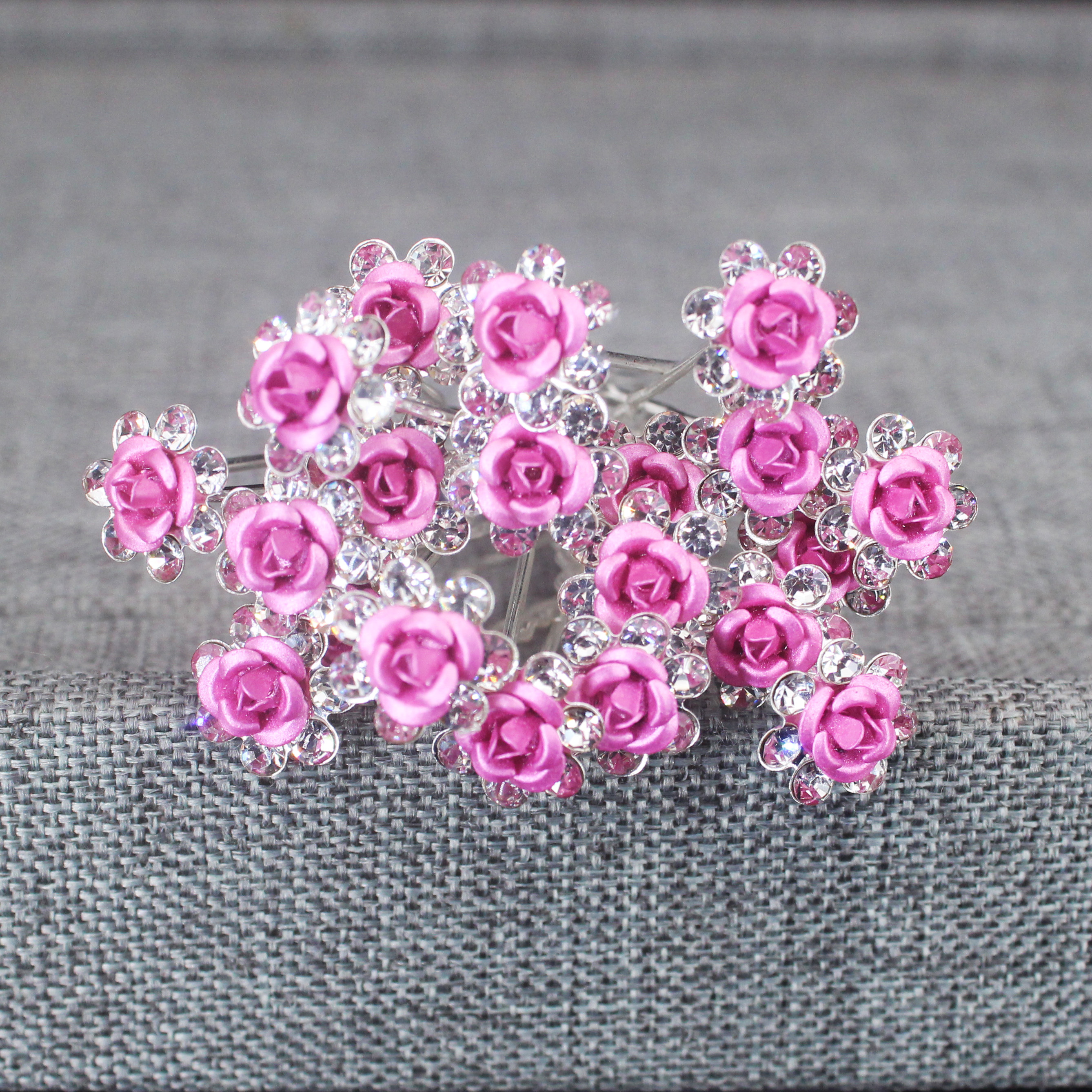 20PCS Rose Flower Rhinestone H - Supply Florist ulasan dan harga