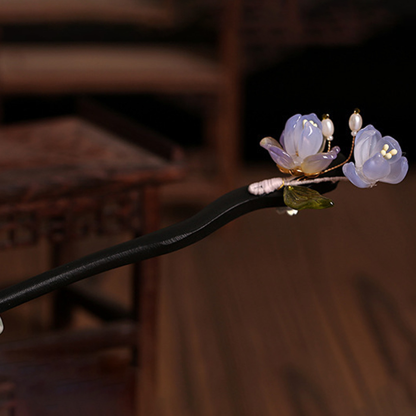 Vintage Wooden Flower Hairpin  - Supply Florist ulasan dan harga