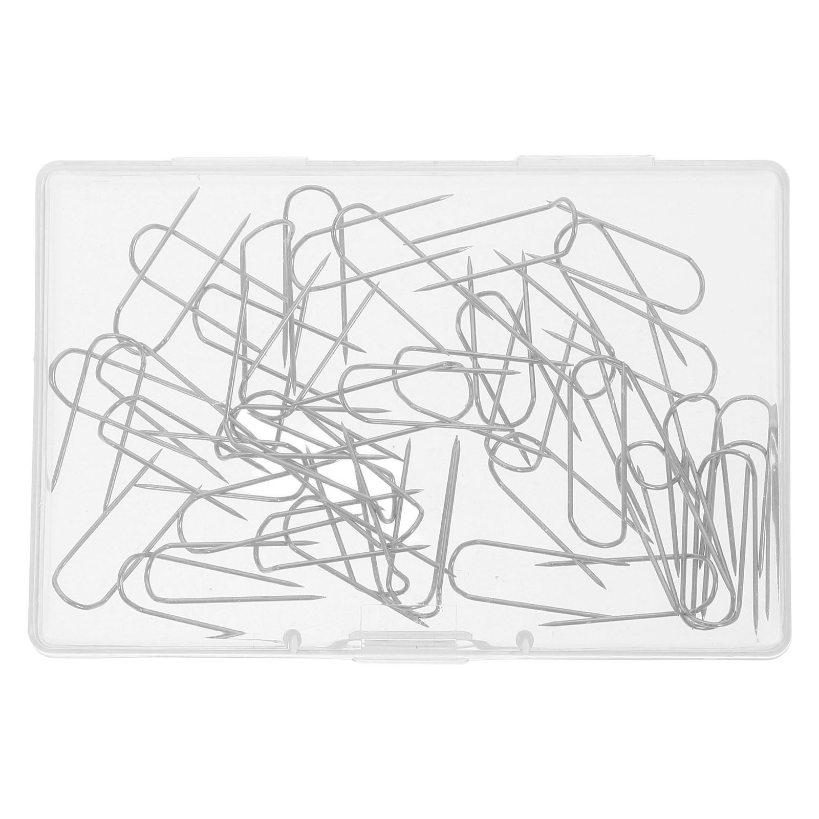50Pcs U Shaped Pins Stainless  - Flower Frog Pin ulasan dan harga